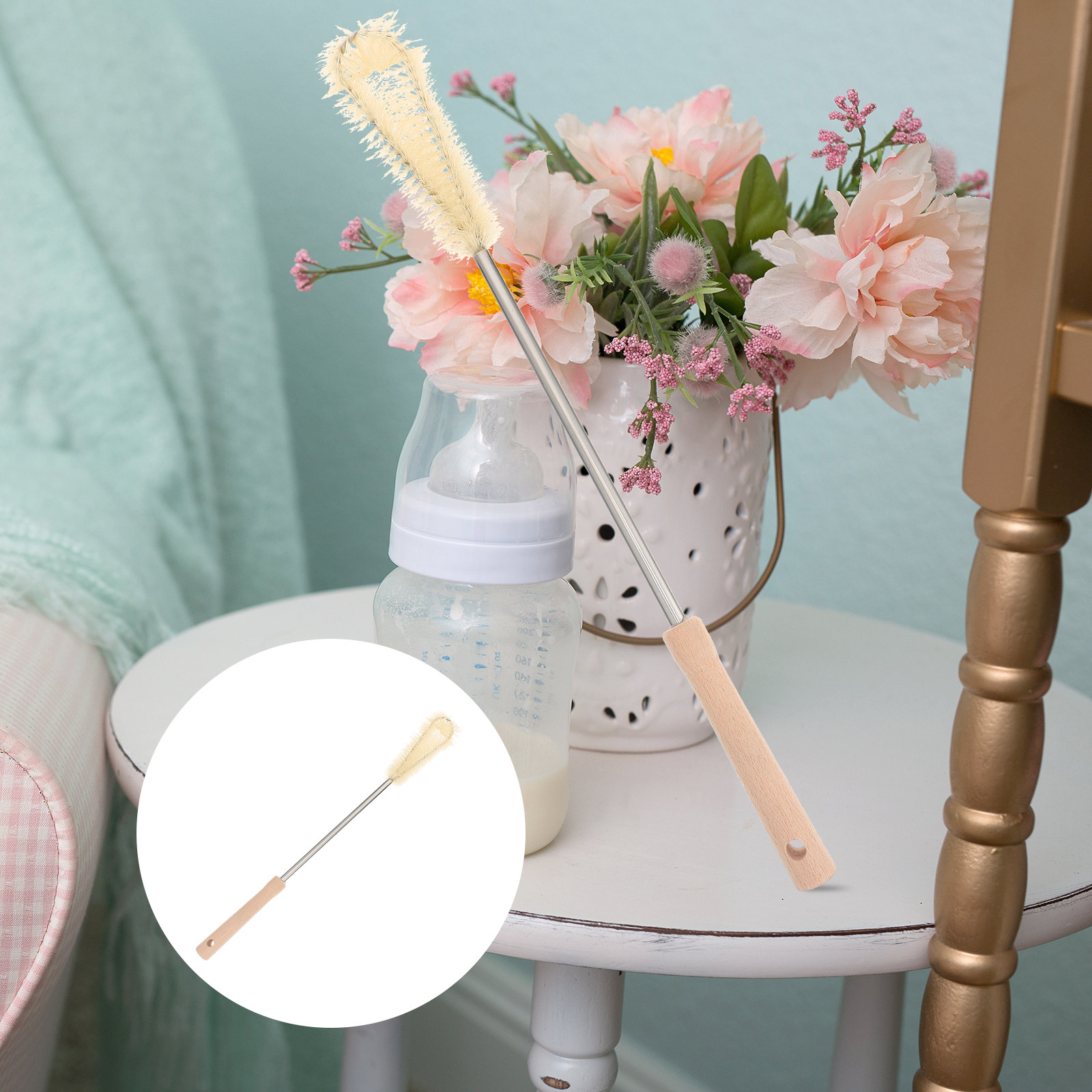 Dirt Brush Interior - 1Pcs Premium Cup Brush Bottle Brush
