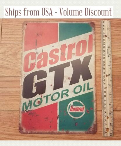 Castrol Oil Gtx - Castrol Motor Oil Sign Castrol GTX