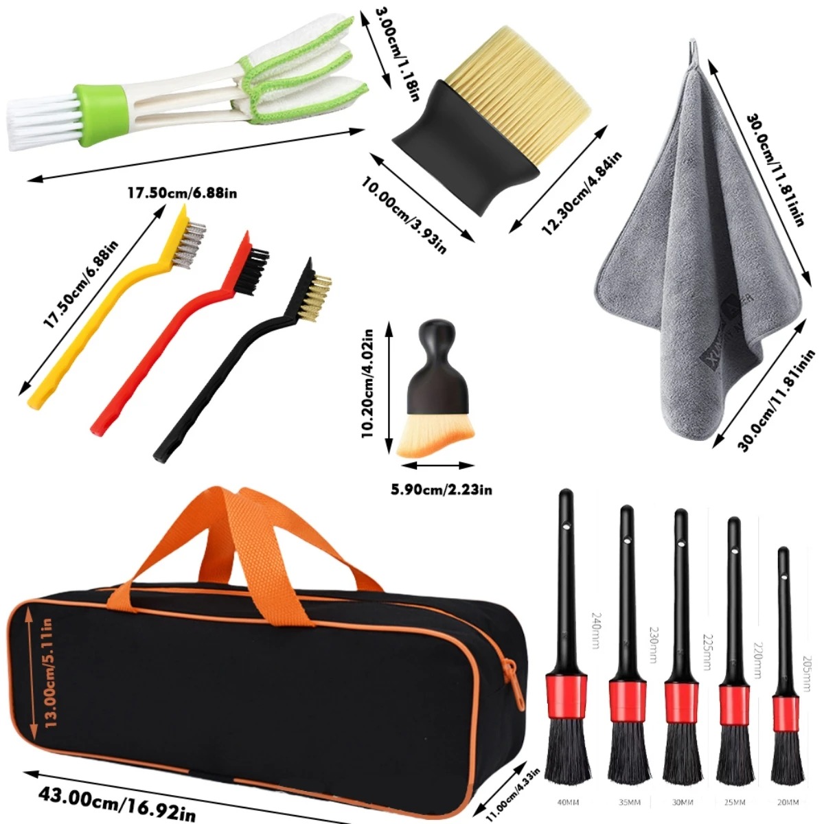 1‑15Pcs Multi‑Purpose Car Deta - Dirt Brush Interior recension och pris