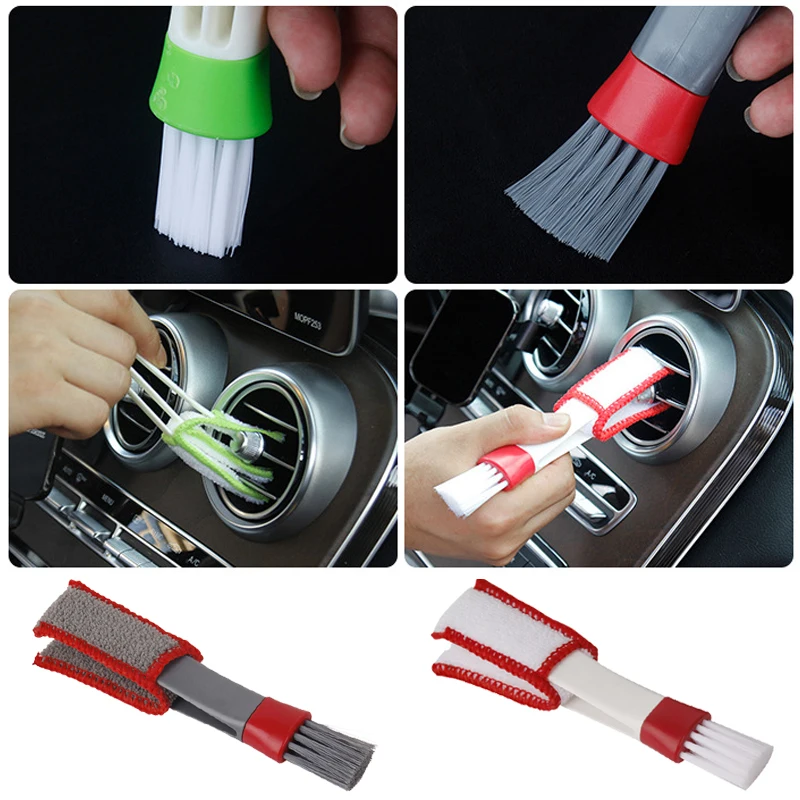 Car Air Vent Double Head Brush - Interior Detailing Kit recension och pris